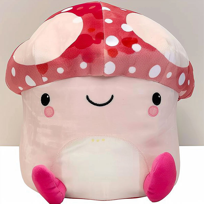 【外貿(mào)爆款玩具】蘑菇毛絨公仔可愛動植物抱枕代加工大只毛絨玩偶