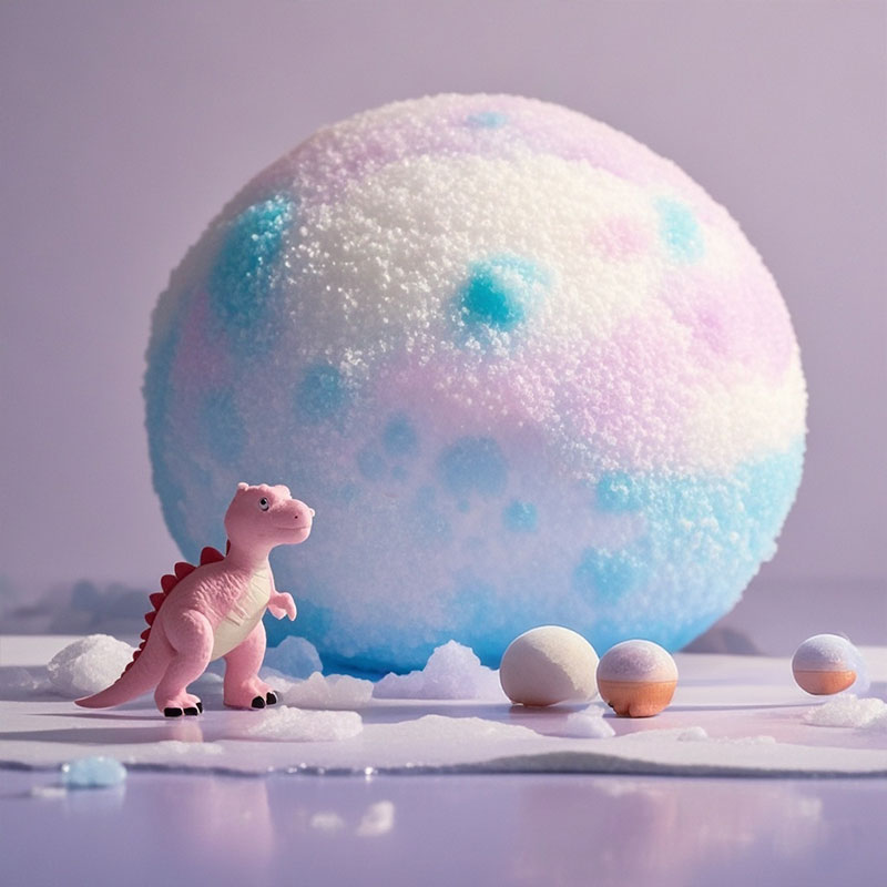 定制洗澡小玩具浴鹽球內(nèi)藏塑膠PVC恐龍金魚(yú)泡澡盲盒玩具東莞廠家