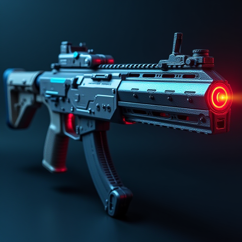 定制科技風(fēng)仿真玩具步槍led燈紅點(diǎn)瞄準(zhǔn)帶音效兒童塑膠益智玩具