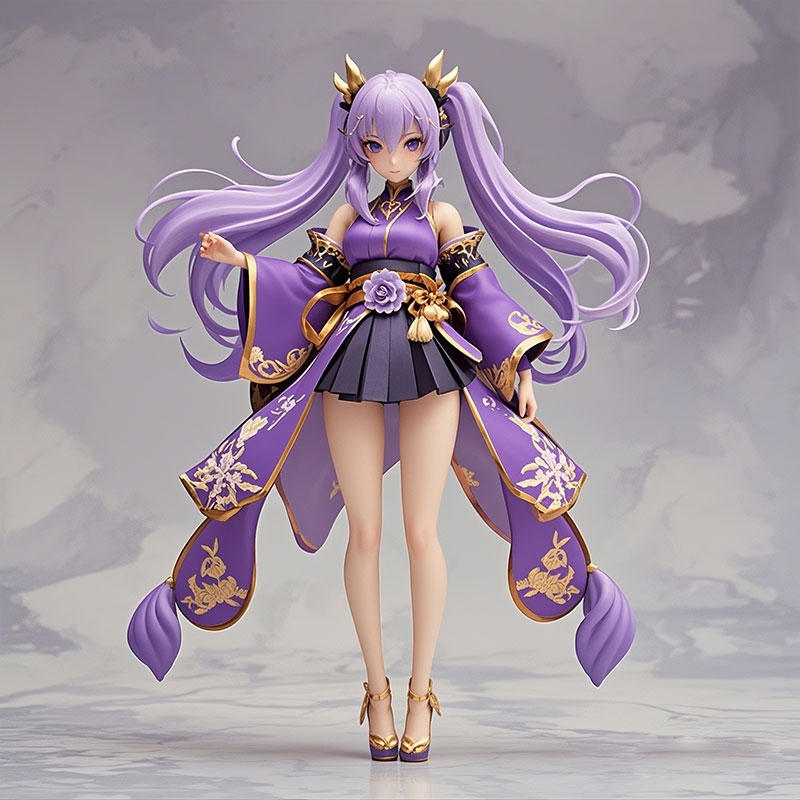 定制游戲手辦角色長(zhǎng)腿美女雙色桌面擺件塑膠材質(zhì)桌面擺件盲盒