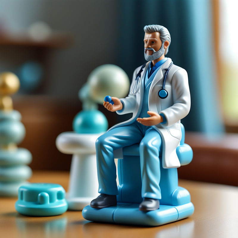 廠家定制玩具醫(yī)生套裝大白褂歐美風醫(yī)生塑膠玩具卡通角色盲盒定制