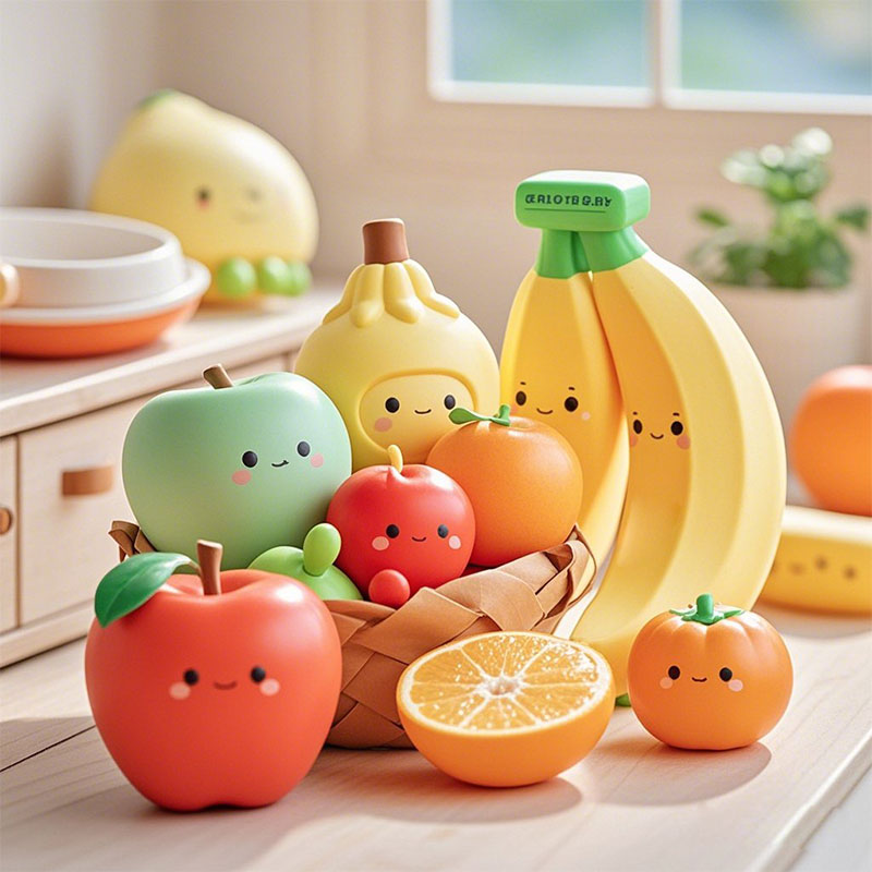 定制水果崽崽盲盒玩具仿真水果桌面擺件塑膠材質(zhì)手辦盲盒玩具廠(chǎng)家